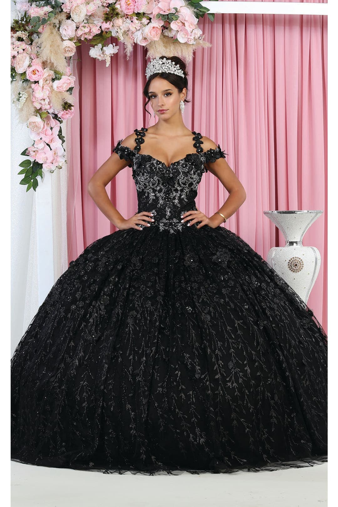 black dresses for sweet 16 party Glitter Black With Burgundy Butterflies Quinceanera Dress Sweet 16 Dre Simplepromdress