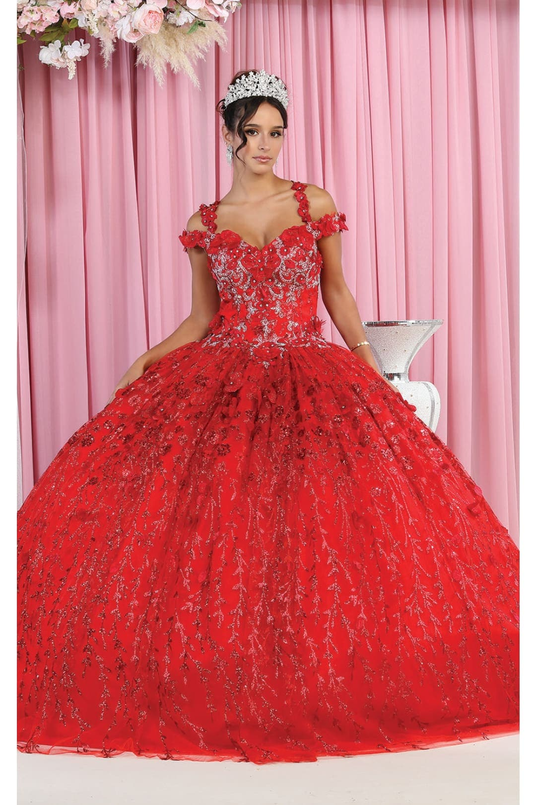 red sweet sixteen dresses Sherri Hill 56902 Miami FL Dresses Prom Social Occasion Gowns Bridal Mother Wedding Cocktail Quince Sweet Sixteen Bat Mitzah Flowergirl