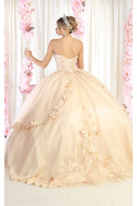 Layla K LK177 Floral Appplique Ball Gown