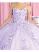 Layla K LK177 Strapless Sweetheart Floral Applique Ball Gown