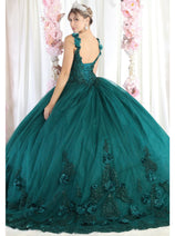 Layla K LK180 Corset Sleeveless Embroidered Quinceanera Ball Gown