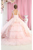 Layla K LK182 Sleeveless Floral Applique Ball Gown
