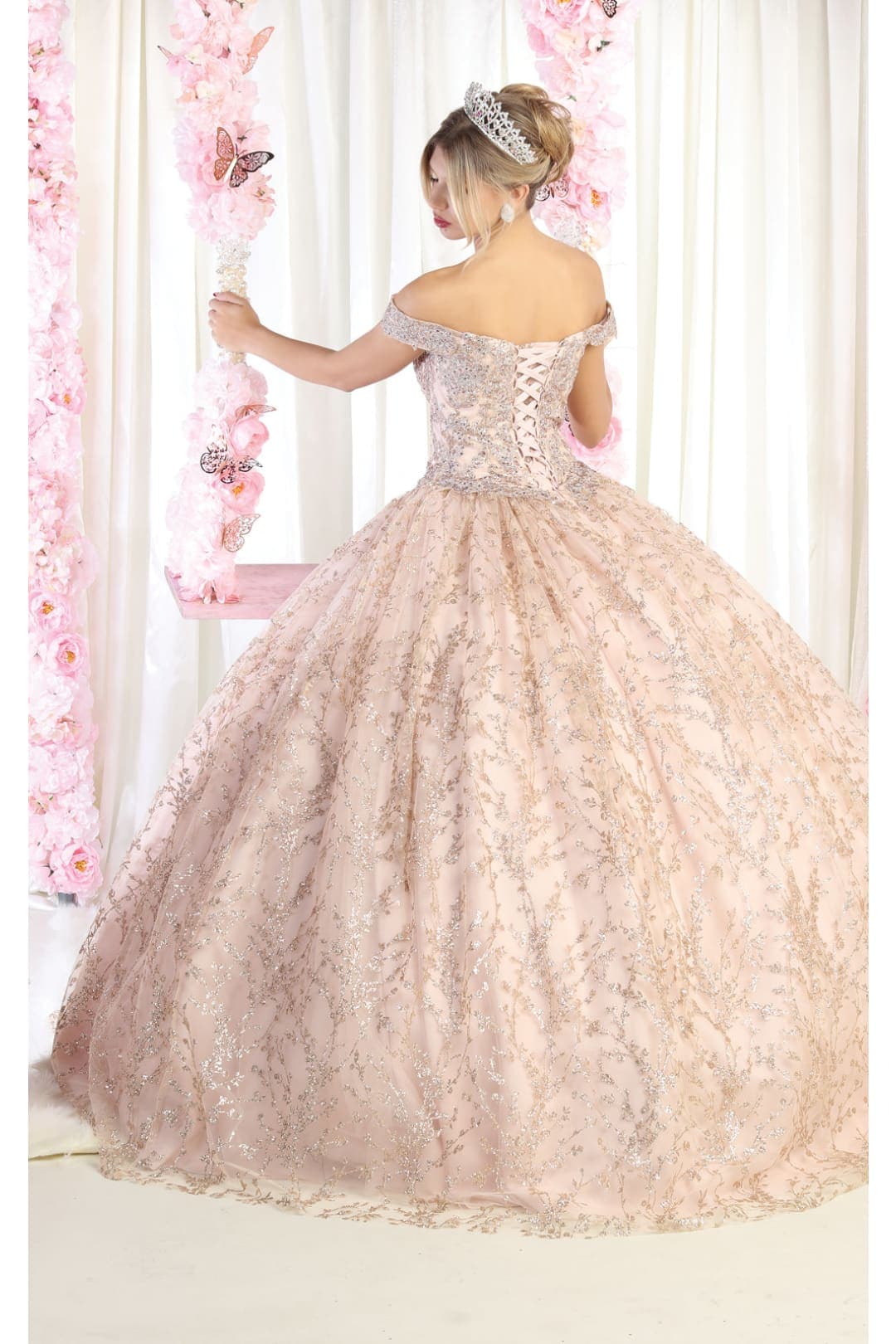 sweet 16 dresses rose gold Amarra 54202 Long Tiered Sweet 16 Quinceanera Dress