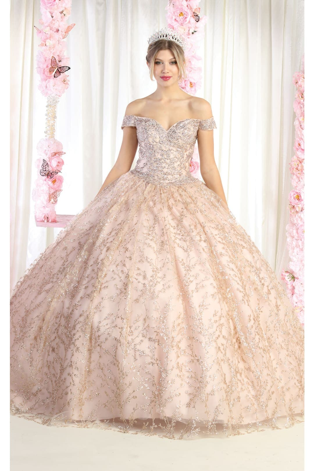 gold sweet sixteen dresses Prom Dresses Gold Sweet Sixteen Dresses Siaoryne PL6500 Best Rose Gold Prom Dress Lace Ball Gown