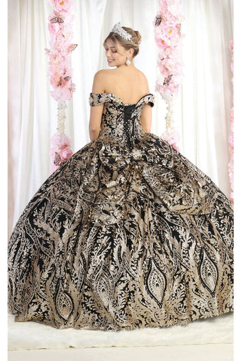 Layla K LK186 3D Butterfly Quince Ball Gown