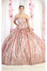 Layla K LK186 3D Butterfly Quince Ball Gown - ROSE GOLD / 4