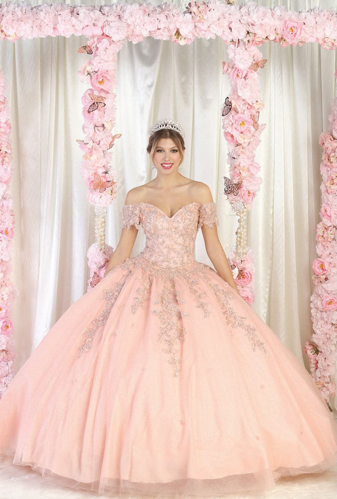 rose gold birthday dress Sweet 16 Birthday Party Dress in Rose Gold Style LK187 Ball Gown
