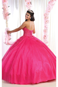 Sleeveless Quinceañera Ball Gown