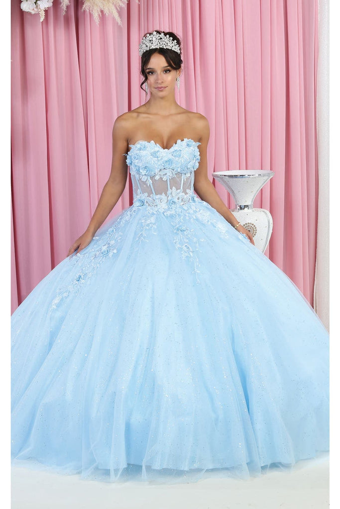 Sleeveless Quinceañera Ball Gown