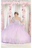 Layla K LK189 Off Shoulder Ball Quince Gown - LILAC / 4
