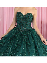 Layla K LK190 3D Floral Strapless Corset Quinceanera Ball Gown