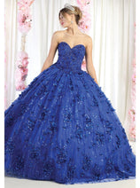 Layla K LK190 3D Floral Strapless Corset Quinceanera Ball Gown