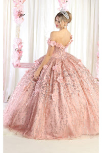 Layla K LK192 Floral Off Shoulder Ball Gown