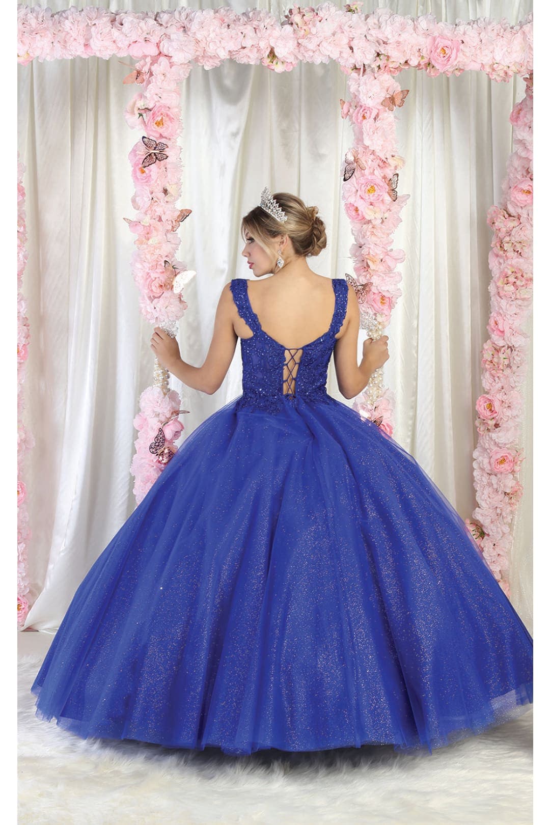 Layla K LK194 Sleeveless Embroidered Quince Ball Gown
