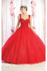 Layla K LK194 Sleeveless Embroidered Quince Ball Gown