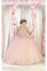 Layla K LK194 Sleeveless Embroidered Quince Ball Gown