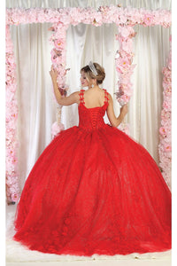 May Queen LK195 Embellished Sleeveles Ball Gown