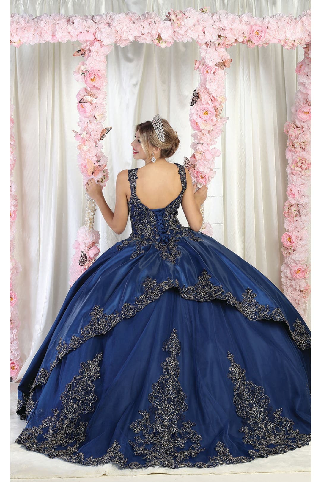 Layla K LK196 Embroidered Quinceanera Ball Gown