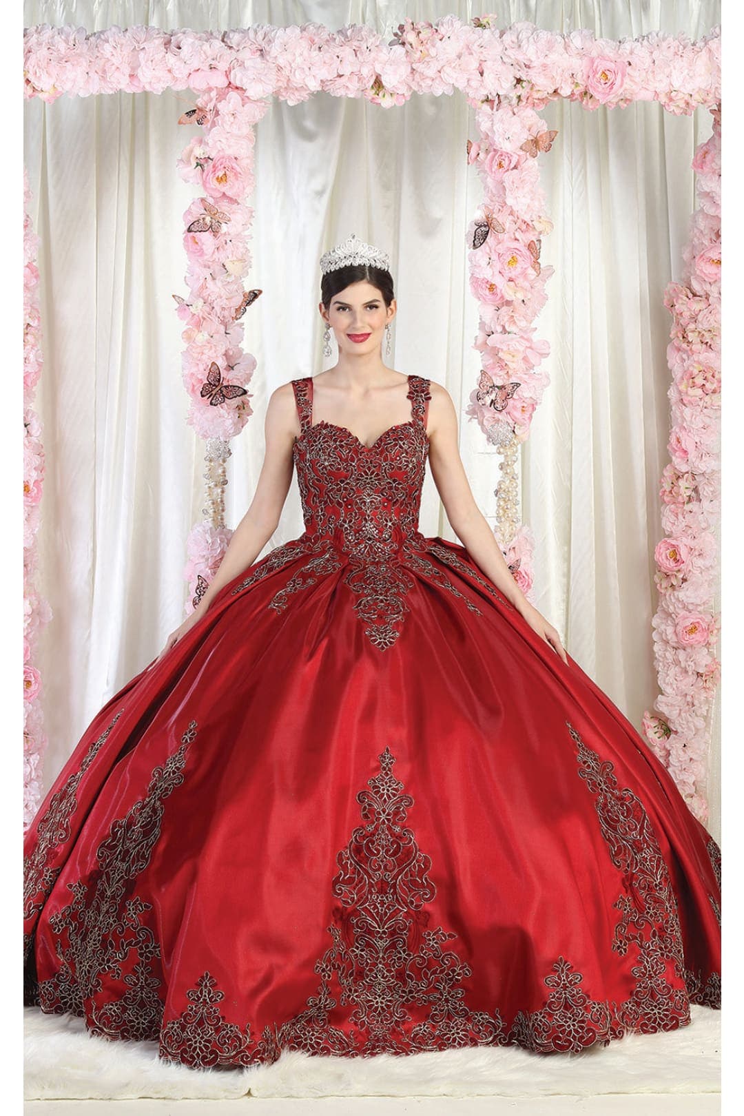 Layla K LK196 Embroidered Quinceanera Ball Gown
