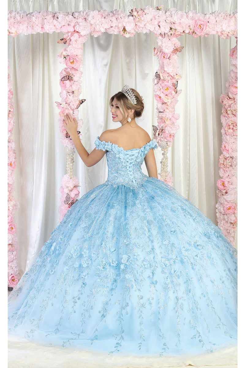 Sweet 16 Birthday Party Dress in Baby Blue Style LK198 Ball Gown