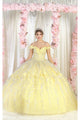Layla K LK198 Off Shoulder Floral Quince Gown