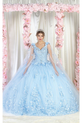 Sweet 16 Birthday Party Dress in Baby Blue Style LK199 Ball Gown