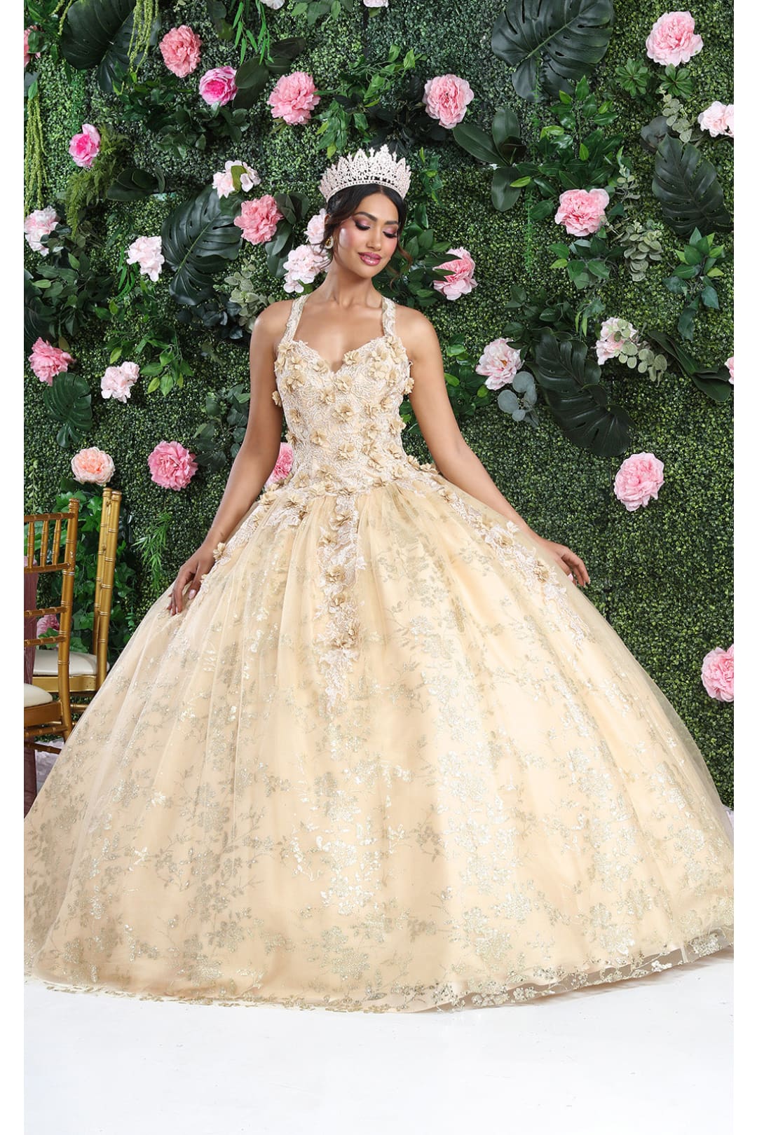 Halter quinceanera outlet dresses