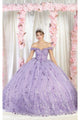 Layla K LK202 Cape 3D Floral Quinceanera Gown
