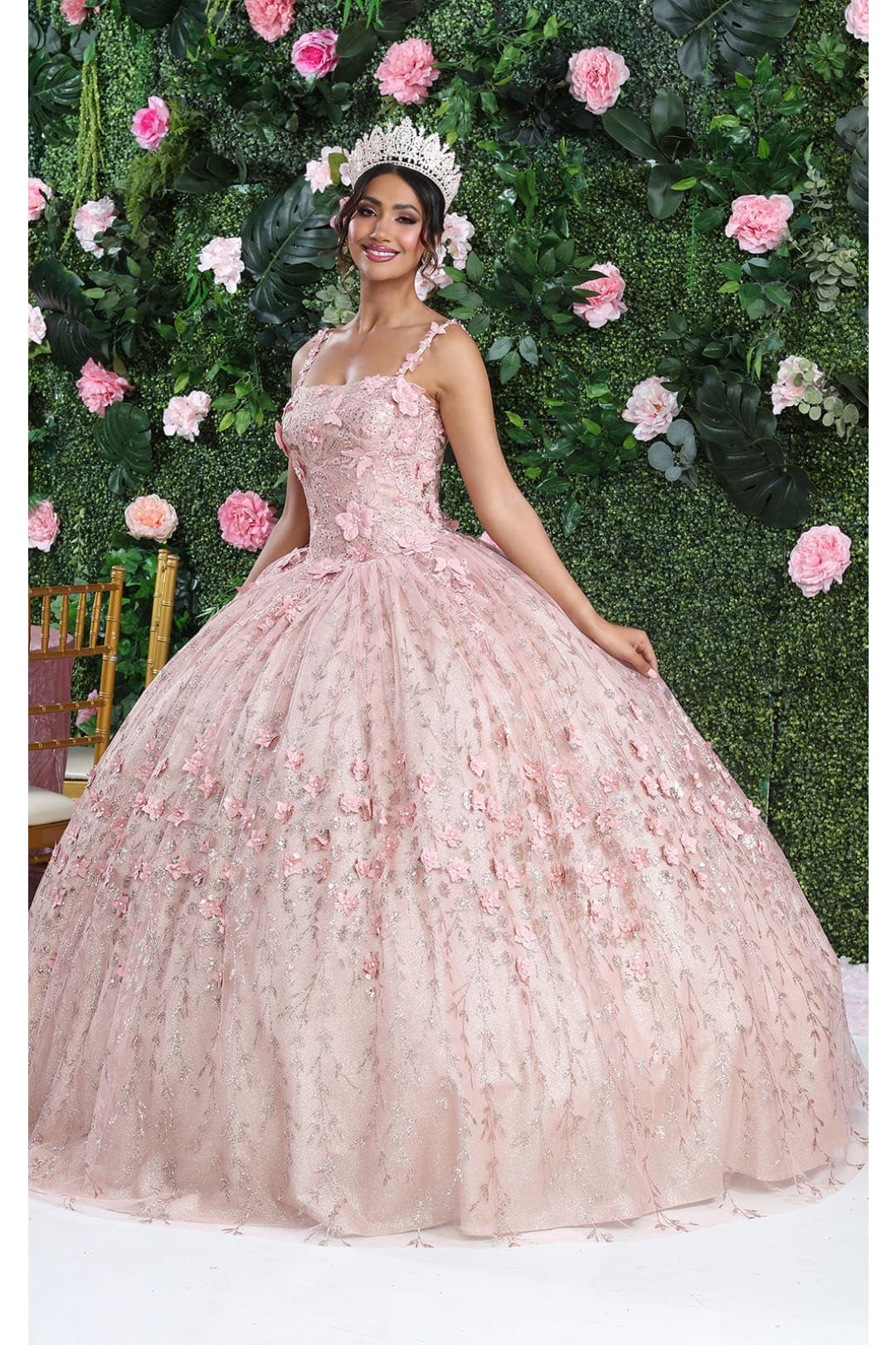 Tina Valerdi Lora 3D Flower Princess Wedding Dress HK | Designer Bridal Room