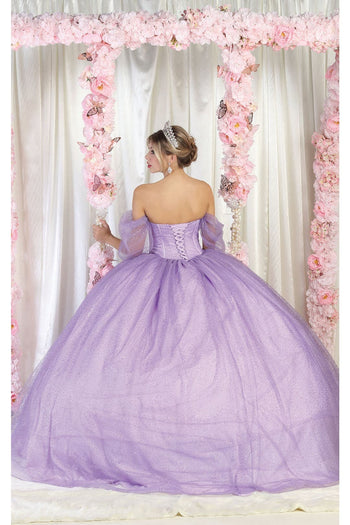 Layla K LK209 Glitter Corset Bone Quinceanera Dress