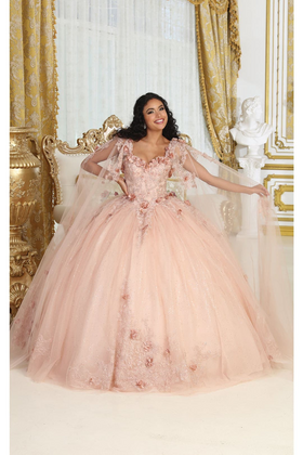 Sweet 16 Birthday Party Dress in Rose Gold Style LK214 Ball Gown