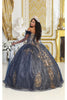 Layla K LK216 Sweethearth Cape Sleeves Feathers Corset Back Ball Gown