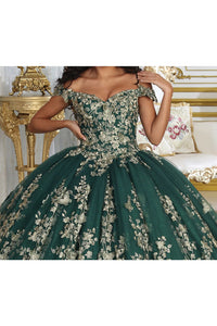Layla K LK223 3D Butterfly Applique Embroidered Quinceanera Ball Gown - Dress