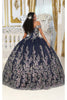 Layla K LK228 Off Shoulder Butterfly Embroidery Quinceanera Ball Gown - Dress