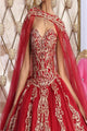 Layla K LK230 Sweetheart Glitter Tulle Quinceanera Long Gown - Dress