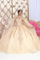 Layla K LK230 Sweetheart Glitter Tulle Quinceanera Long Gown - Dress