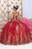 Layla K LK231 Sweetheart Glitter Tulle Quinceanera Long Gown - Dress