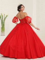 Quinceanera Dress Ball Gown Sweetheart Floral Princess Layla K LK237