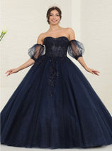 Quinceanera Dress Ball Gown Sweetheart Floral Princess Layla K LK237