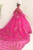 Layla K LK251 Sweetheart Embroidered Cape Quinceanera Gown - Dress