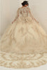 Layla K LK251 Sweetheart Embroidered Cape Quinceanera Gown - Dress