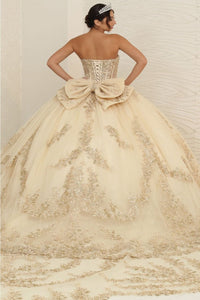 Layla K LK251 Sweetheart Embroidered Cape Quinceanera Gown - Dress