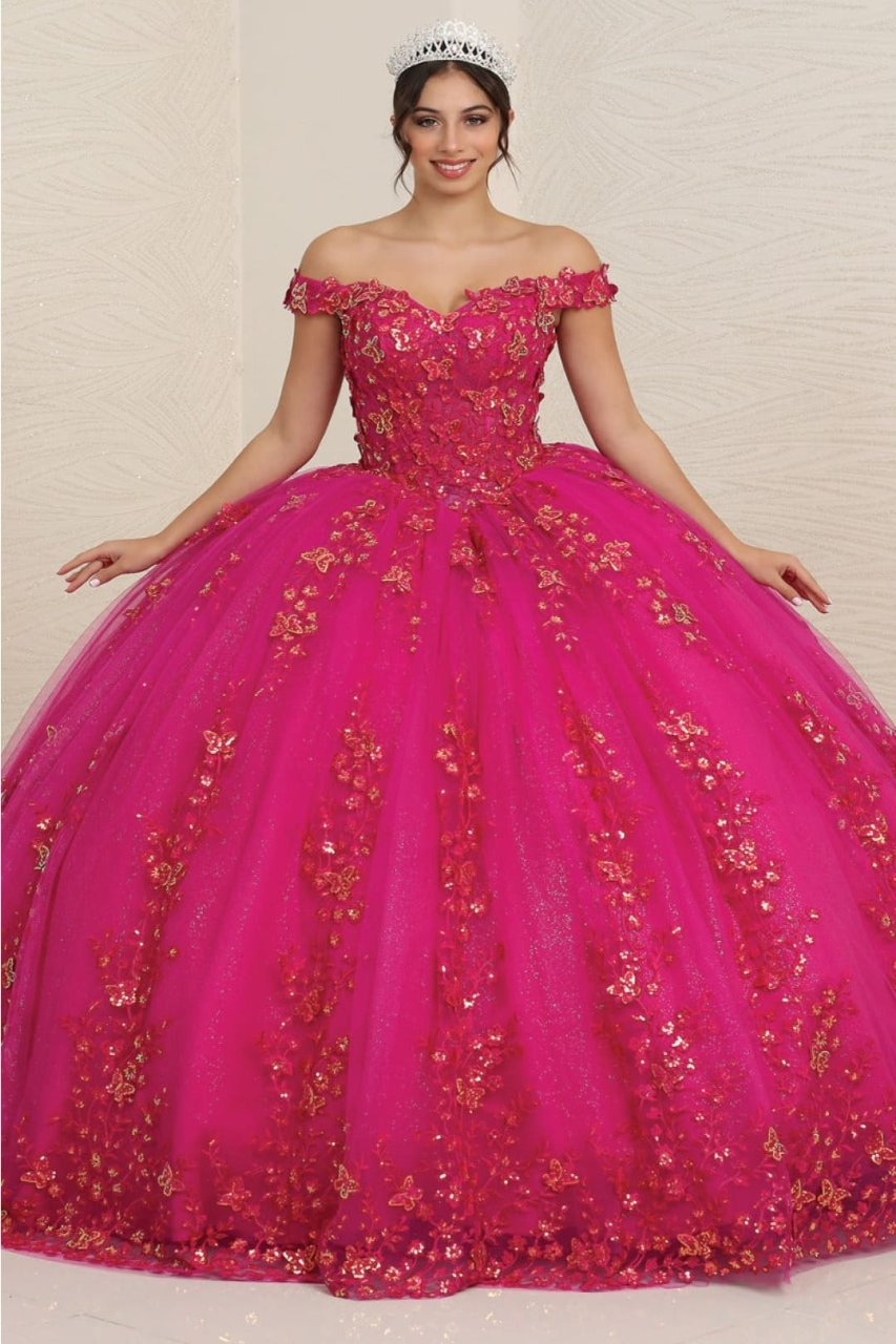 Sweet 16 Birthday Party Dress in Magenta Style LK252 Ball Gown