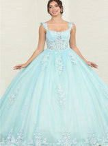 Sweet 16 Birthday Party Dress in Tiffany/ Blue Nude Style LK253 Ball Gown