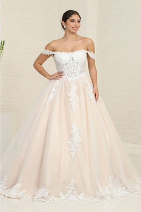 Layla K LK253 Corset Bodice Ivory/Nude Wedding Gown