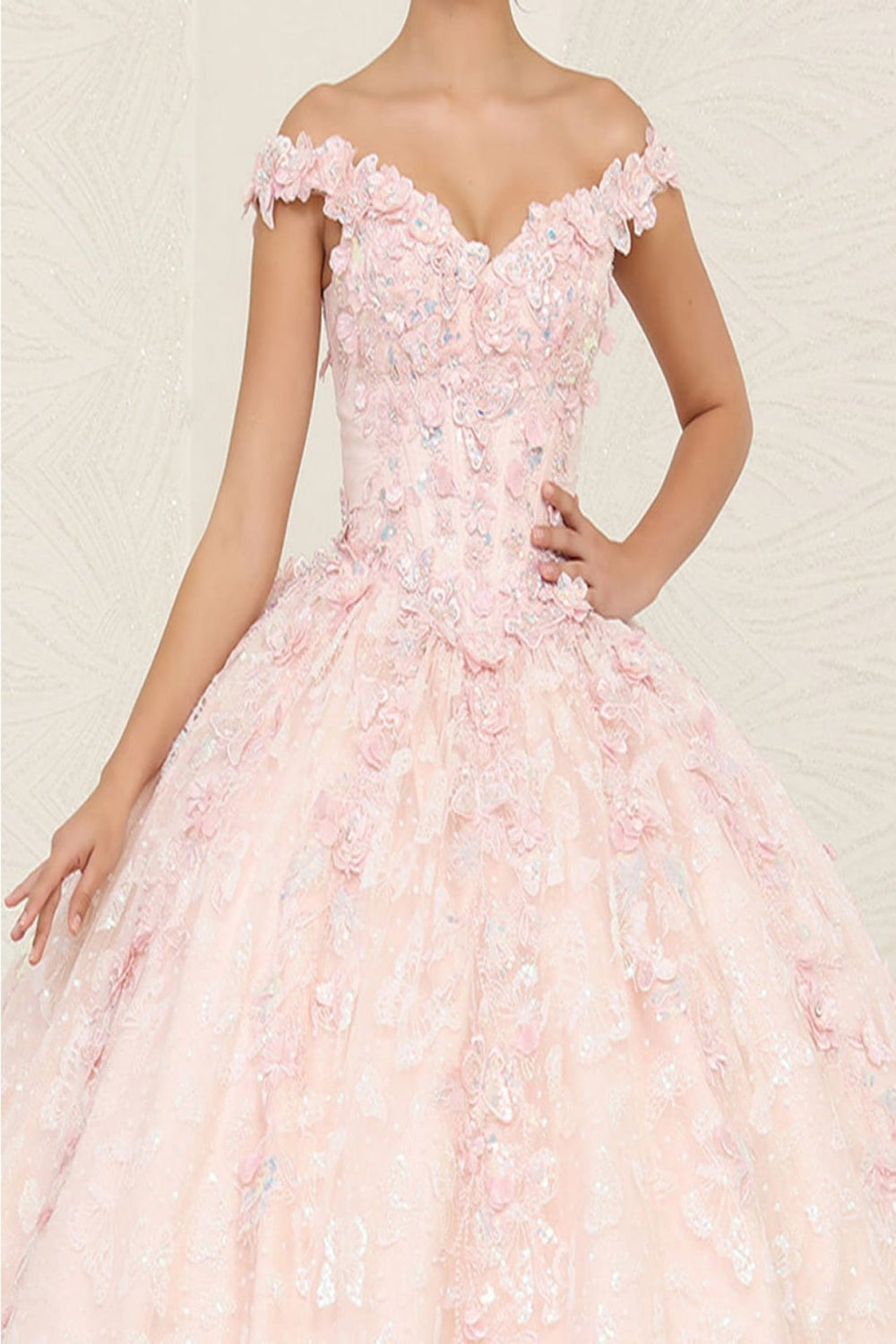 Layla K LK231 Glitter Tulle Sweetheart Ball Gown