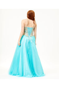 Layla K LK74 Strapless Embroidered Sweet 16 Quinceanera Ball Dress - Dress