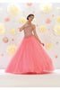 Strapless Sweet 16 Ball Dress - CORAL / 4