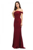 Prom Dresses Mermaid - BURGUNDY / XS