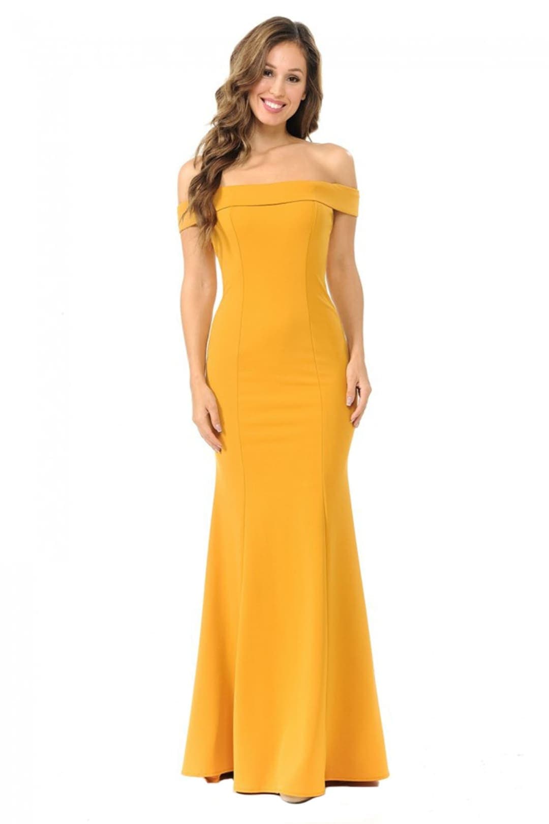 Prom Dresses Mermaid - MUSTARD / XS